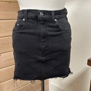 Wilfred free Aritzia Black Mini Denim Skirt